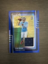 2025 Panini Donruss Optic Threads Cam Ward #DTBH-CWD Blue Hyper Prizm