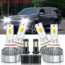 For Chevy Suburban 1500 2000-2006 LED Headlight High Low Beam Fog Lights Bulb