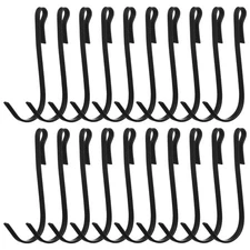 20 PCS Shelf Hooks Grid Wall Wire Shelving, Stainless Steel J Hook Sink Hanger