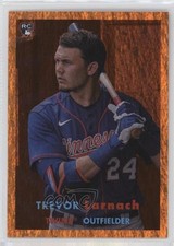 2021 Topps Archives 1957 Topps Orange Hot Foil 14/15 Trevor Larnach #25 0hk3