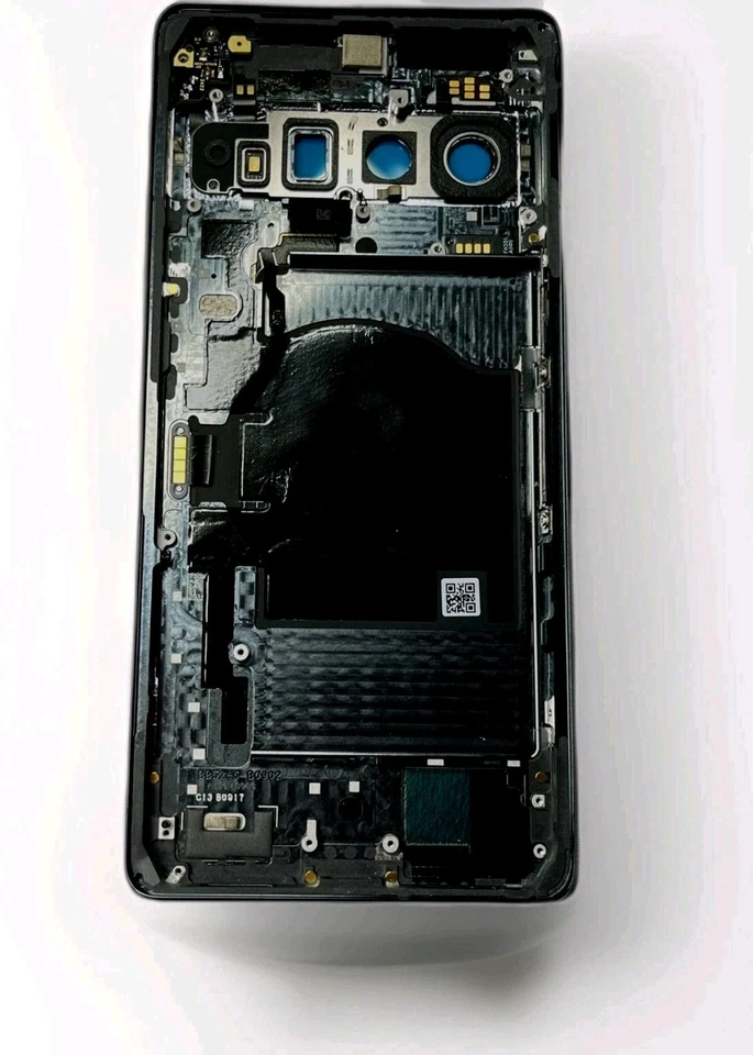 Google Pixel 7 Pro Genuino OEM NUEVO Cubierta Trasera Marco Vidrio Trasero - Obsidiana Foto 3 de 4