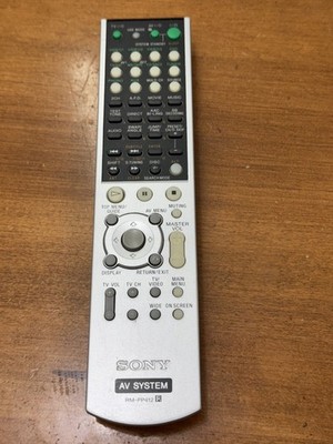 Sony RM-PP412 Remote Control HT6600DP STRK751P STRDE895 STRDE695 OEM Tested Work