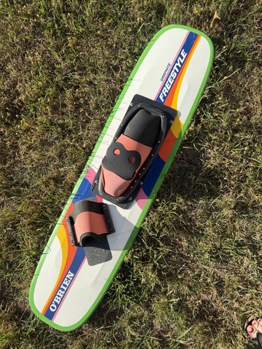 Vintage O'Brien Graphite Freestyle 42"  Slalom Trick Ski Classic Rainbow Pattern