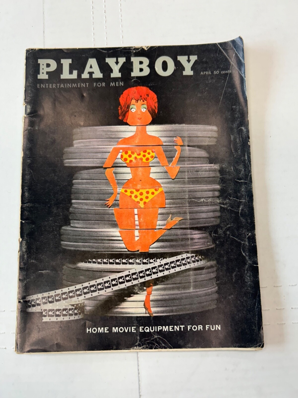 Playboy Magazine April 1960 Home Movie Equipment Good Condition