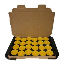 100% Pure Beeswax Tealight Candles HANDMADE in UK Unscented 3-4h Burn