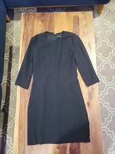 Rag & Bone Dress Womens 0 Black Bodycon Zip Back Stretch Long Sleeve Lined