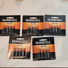20 Duracell 21/23 12v Batteries - NEW, 5 cards of 4 each NEW. 10.2029 Expiration