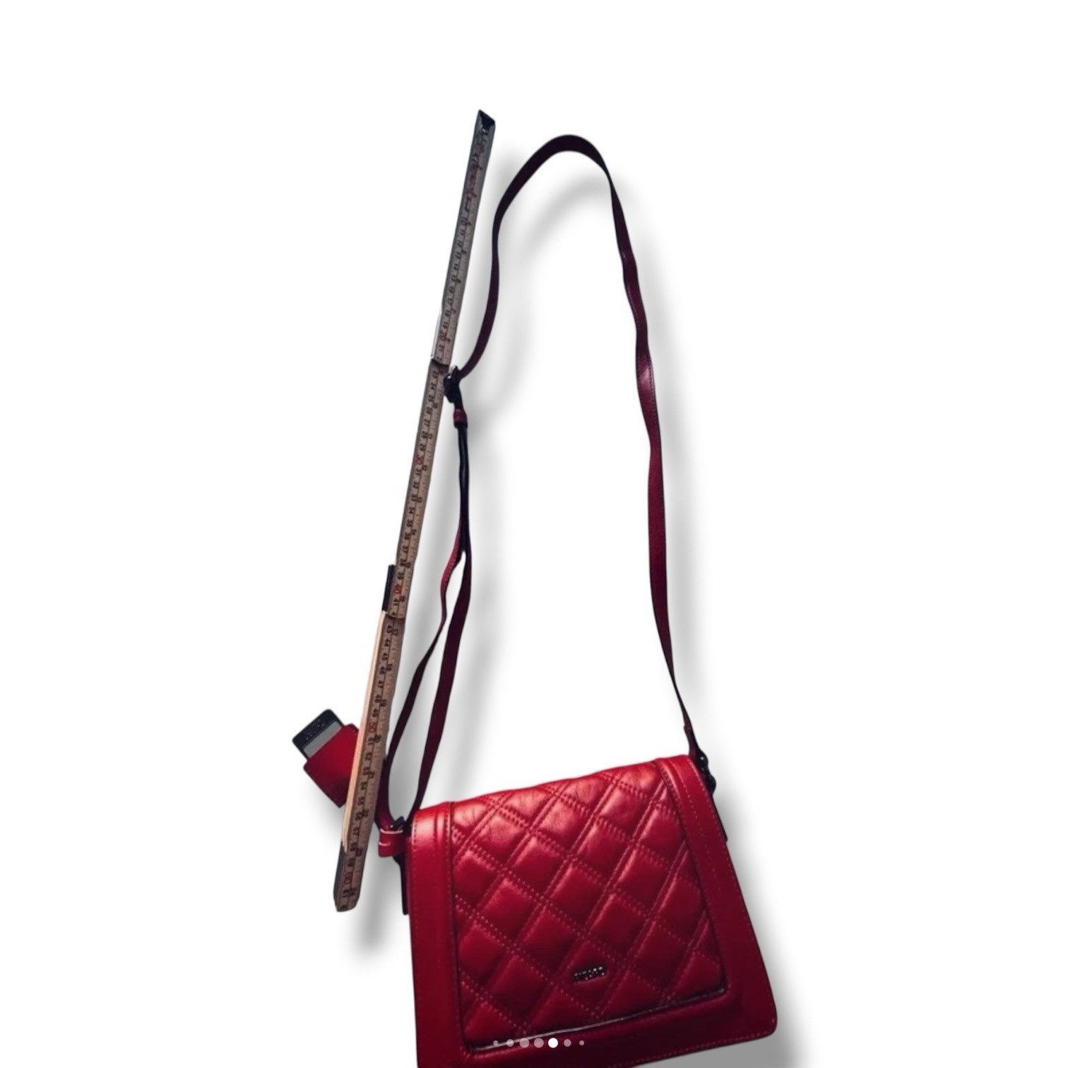 Picard Genuine Leather Red Crossbody Shoulder Bag image 6