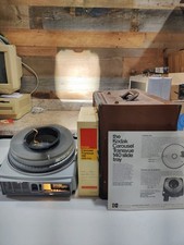 Kodak Ektagraphic Slide Projector Model AF-2 WORKING WITH CORD  Leather Case
