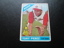 TONY PEREZ 1966 TOPPS BASEBALL CARD # 72 POOR-FAIR