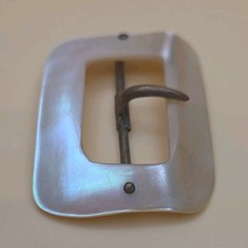 Vintage Mother of Pearl Rectangular Belt Buckle