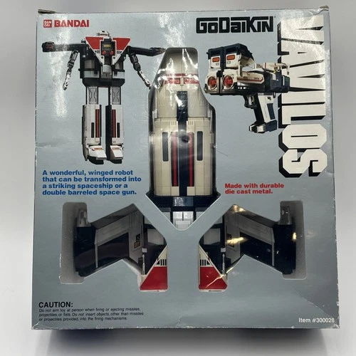 Vintage 1984 Bandai GoDaiKin VAVILOS Super Robot with Box Die Cast Ban Dai Nice!