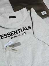 FEAR OF GOD ESSENTIALS HOODIES FW22 AUTHENTIC Light Oatmeal- SIZES ( XS-XL)