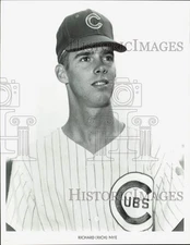 Press Photo Richard (Rich) Nye, Pitcher, Chicago Cubs Baseball Team - lrs29620