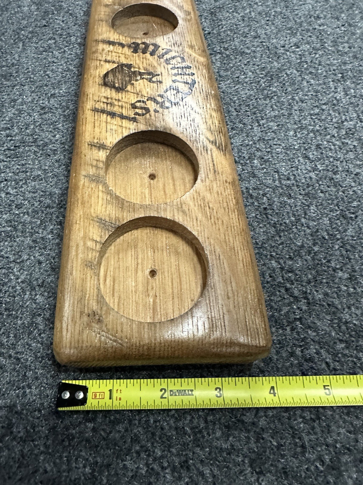 Michter’s Whiskey Flight Board Barrel Stave Tasting Barware Distillery Kentucky