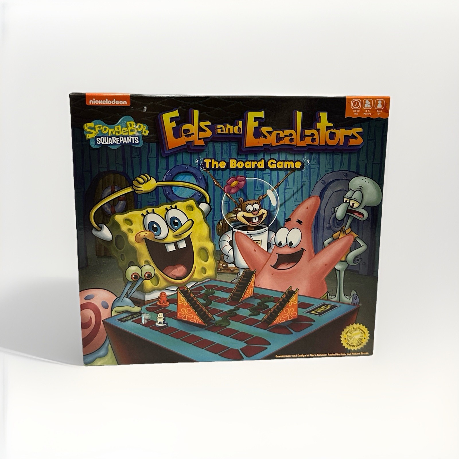 Spongebob SquarePants Eels and Escalators Board Game Nickelodeon (Missing 1 Pcs)