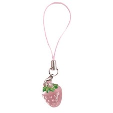 Unique Strawberry Key Holder Phone Charm Fruit Pendant Keychain Mobile Lanyard