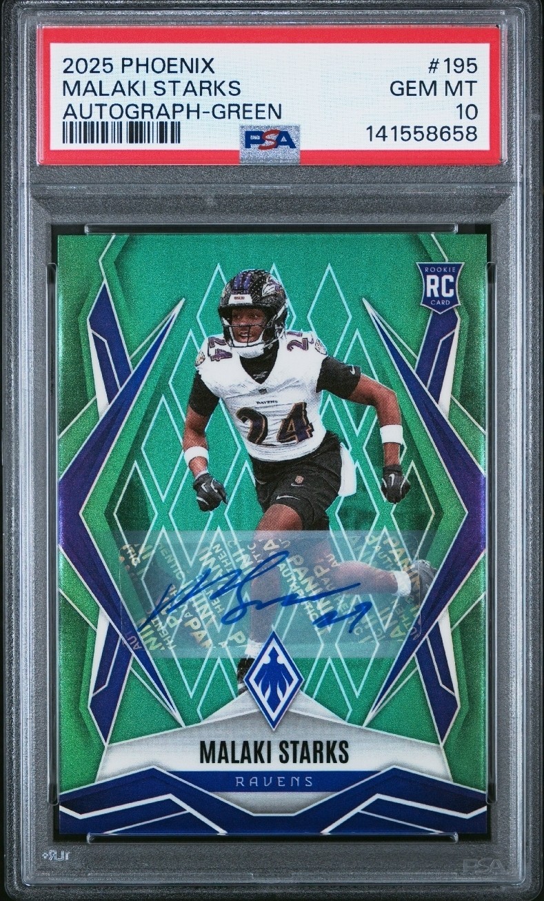 Malaki Starks Panini Phoenix #195 Autograph-Green