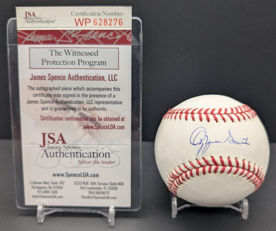 Ozzie Smith Autographed Signed St. Louis Cardinals MLB Baseball Ball Cardinals HOF Clean Auto JSA! 