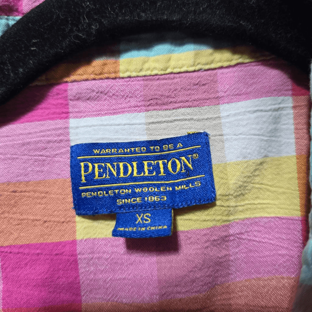 Pendleton Plaid Multicolor Button Down Shirt - image 3