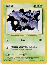 Zubat 59/64 Common Neo Revelation Pokemon Unlimited Lightly Played