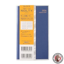 NEW Efficiency NOLTY Notebook 2026 Monthly Slim Navy 2618 Starting November 2025