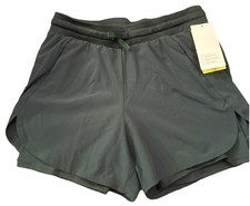 All In Motion Shorts Girls L 10/12Active Light 2-in-1 Mid Rise Regular Fit