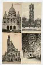 1920 s Paris France Postcards Tour St Jacques Sacre Cour St Etienne de Ville