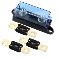 1 Way MEGA/AMG Fuse Holder 250A Bolt Down M8 5/16 Inch 250A Fuse Kit