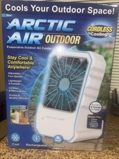 Cordless Artic Air Evaporated Outdoor Air Cooler 4 Speed Lightweight Portable