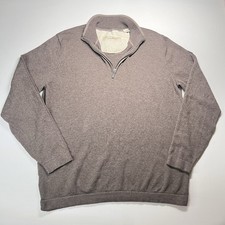 Tommy Bahama Men  s Medium 1/4 Zip Pullover Sweater Light Brown
