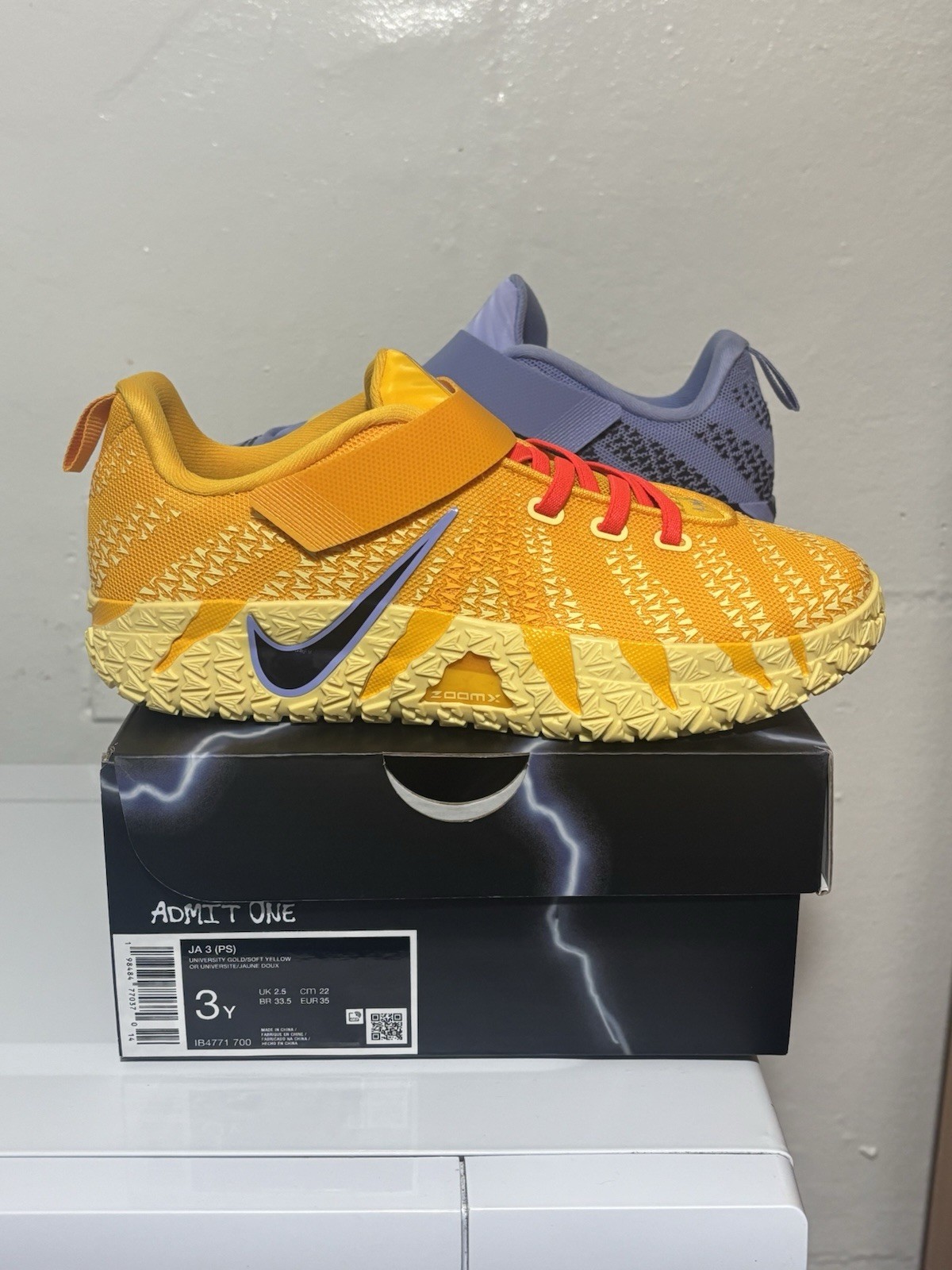 PS Size 3Y Nike Ja 3 Channel 12 Hustle and Flow IB4771-700