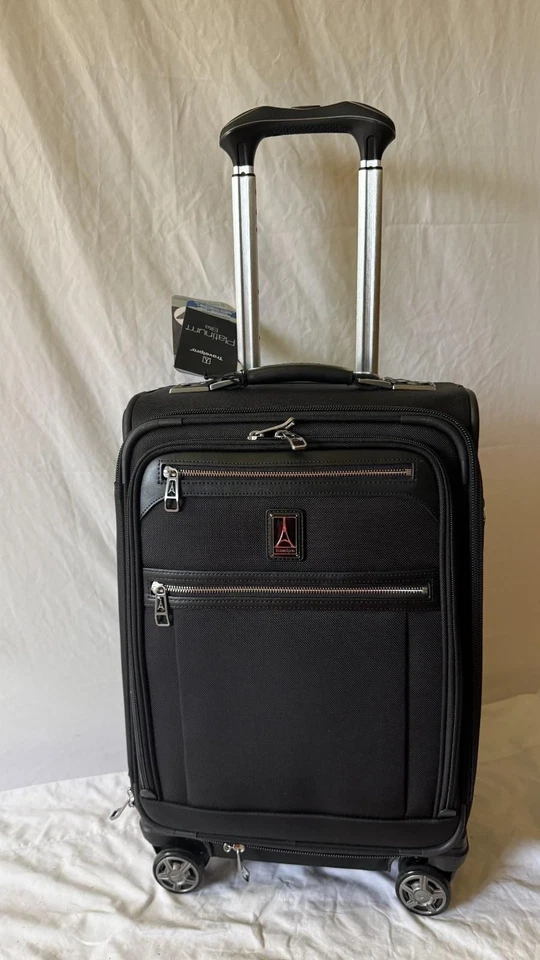 New Travelpro Platinum Elite Soft Expandble Carry On Luggage Black Spinner 20" - Image 4 of 4