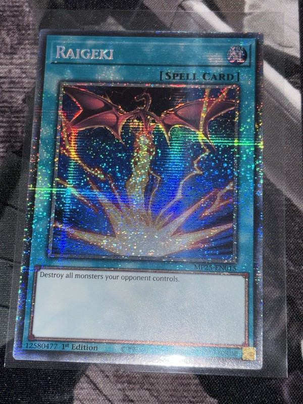 Yu-Gi-Oh! Raigeki MP25-EN015 1st Edition Starlight Rare Near Mint