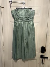 Bill Levkoff Strapless Dress Green 14 HOME8