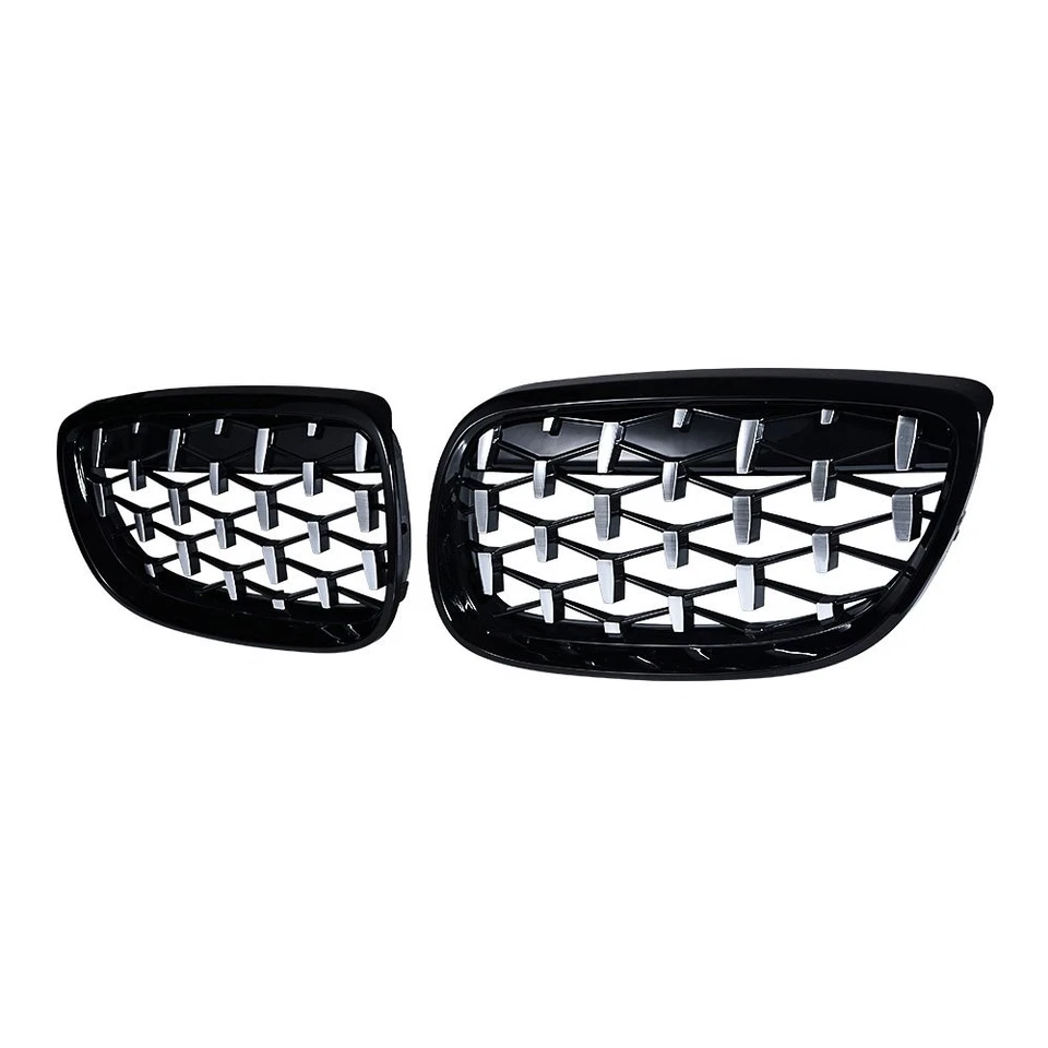 Gloss Black Diamond Front Kidney Grille For BMW E92 E93 M3 328i Coupe 2007-2010 Foto 4 de 4