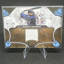 2025 Topps Tier One - Junior Caminero Patch #T1R-JCA- ser# /149 - Rays