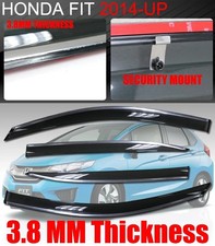 Fit 2014-2020 Honda Fit Sedan Smoke Window Visor Deflector Rain Guard Oe Style Fit 2014-2020 Honda Fit Sedan Smoke Window Visor Deflector Rain Guard Oe Style