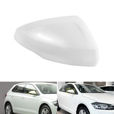 2x Außenspiegel Spiegelkappen Glänzend Weiß Für Audi A1 GB VW Polo AE1 AW1 BZ1