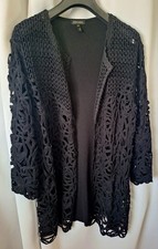 ESCADA Strickjacke (Ajour Strick), Schwarz, Gr. M. Neuwertig 1 x getragen.