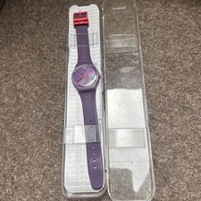 London 2012 Olympic Paralympic Gamesmaker Swatch Watch Purple In Box New 
