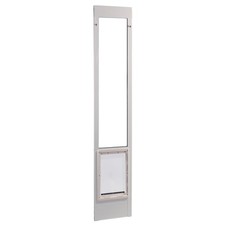 Adjustable Pet Patio Door 10.5 x 15 Flap Size White 77-5 80-3 10-1 Ideal Height