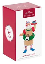 NEW!! 2025 Hallmark Toymaker Santa 26th in Series Keepsake Ornament MINT NIB