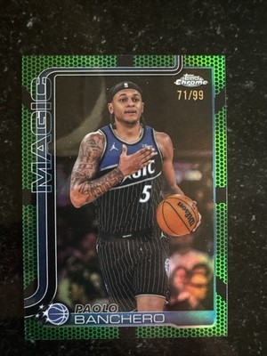 2025-26 Topps Chrome - Paolo Banchero #140 Green Refractor /99