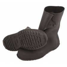 Tingley 35121 Overboots, Plain Toe, Pvc, 10 In Height, Snap Tab Closure,