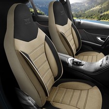 Autositzbezüge Schonbezüge passend für Mitsubishi Lancer (Beige-Schwarz) 594L43