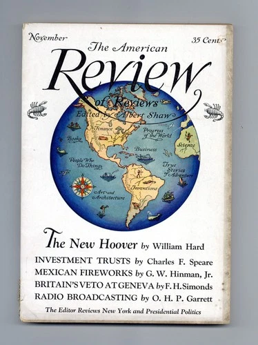 American Review of Reviews #454 VG/FN 5.0 1927