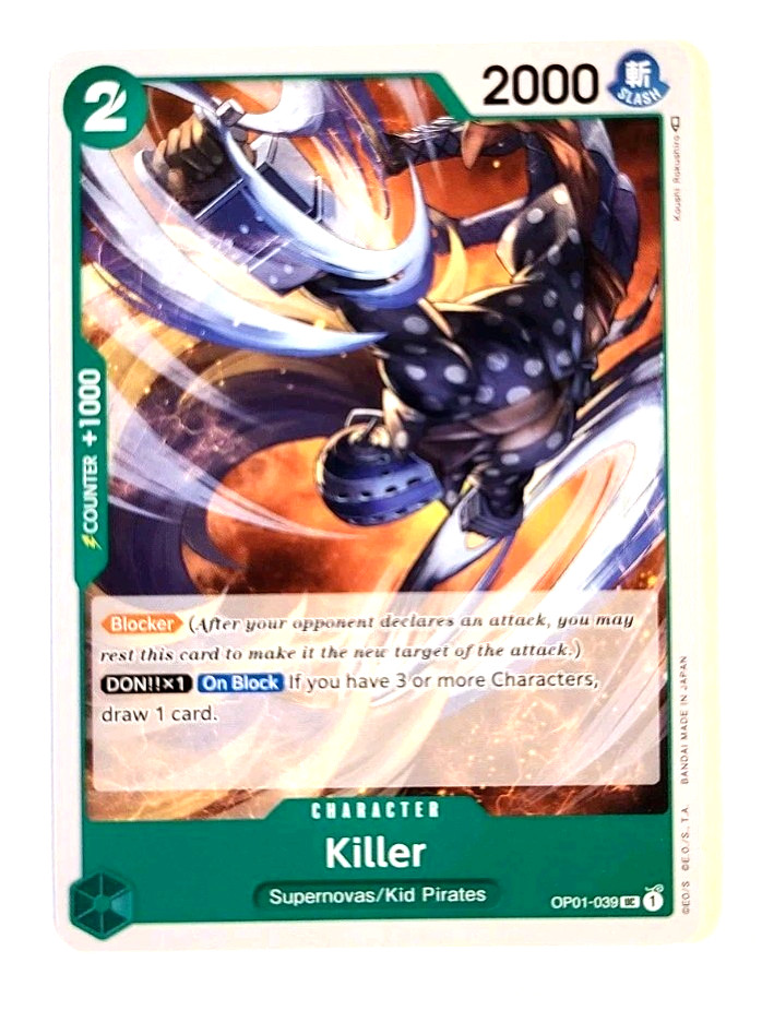 Killer - OP01-039 UC - Uncommon - Original Printing - Romance Dawn - One Piece_1