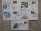 1970 GENERAL ANNIVERSARIES SET OF 5 STUART FIRST DAY COVERS WITH SPECIAL H/S