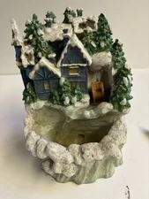 Christmas Waterfall With Pump 7 1/2 X 6 X 4 1/2” Battery Operated Works